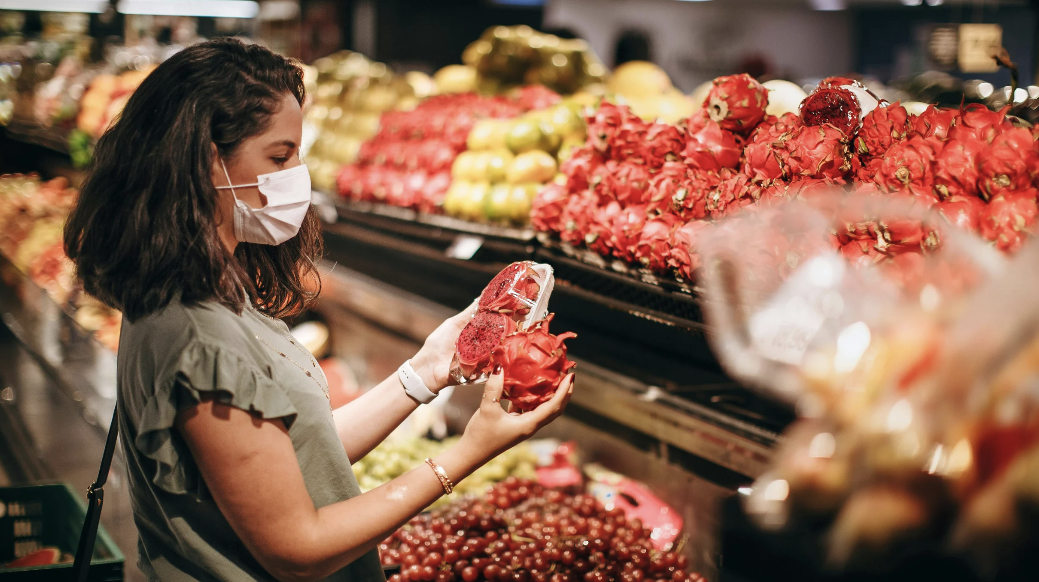 person grocery shopping